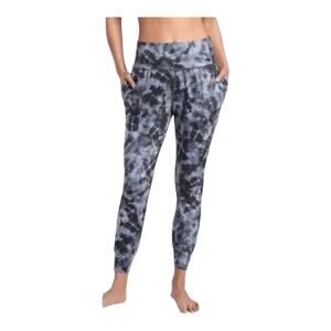 Athleta size small Salutation printed jogger Black White Tie-Dye Leggings pocket
